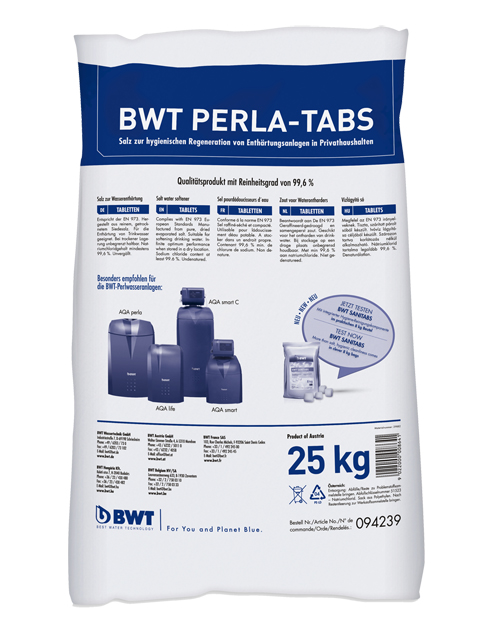BWT PERLA TABS 25 kg Salztabletten für Enthärtungsanlagen - Aquatime  Wasseraufbereitung