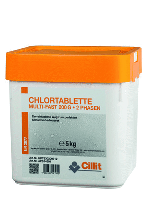 Bild von Cillit Chlortablette Multi-Fast 2-Phasen 200g, 5 kg